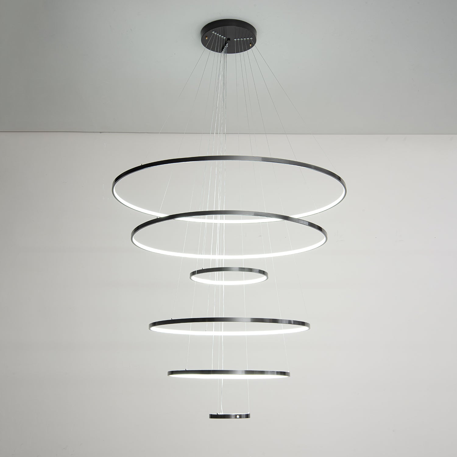 Orrery Rings Chandelier - Blowlighting