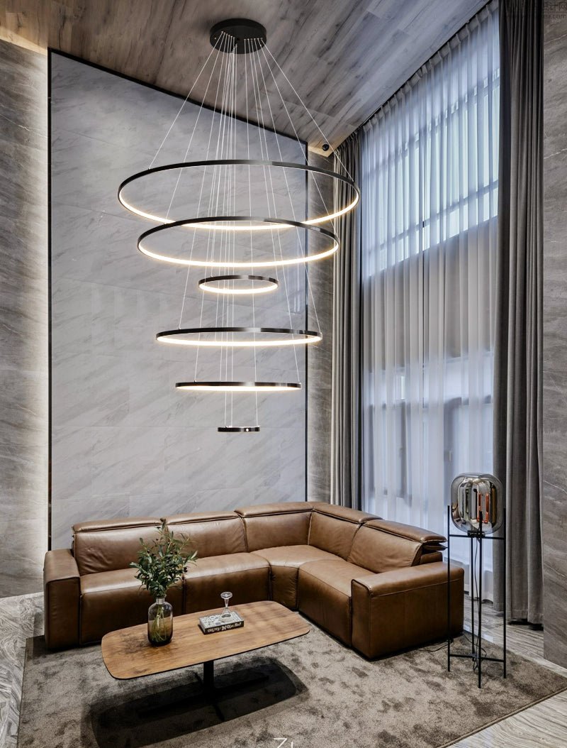 Orrery Rings Chandelier - Blowlighting