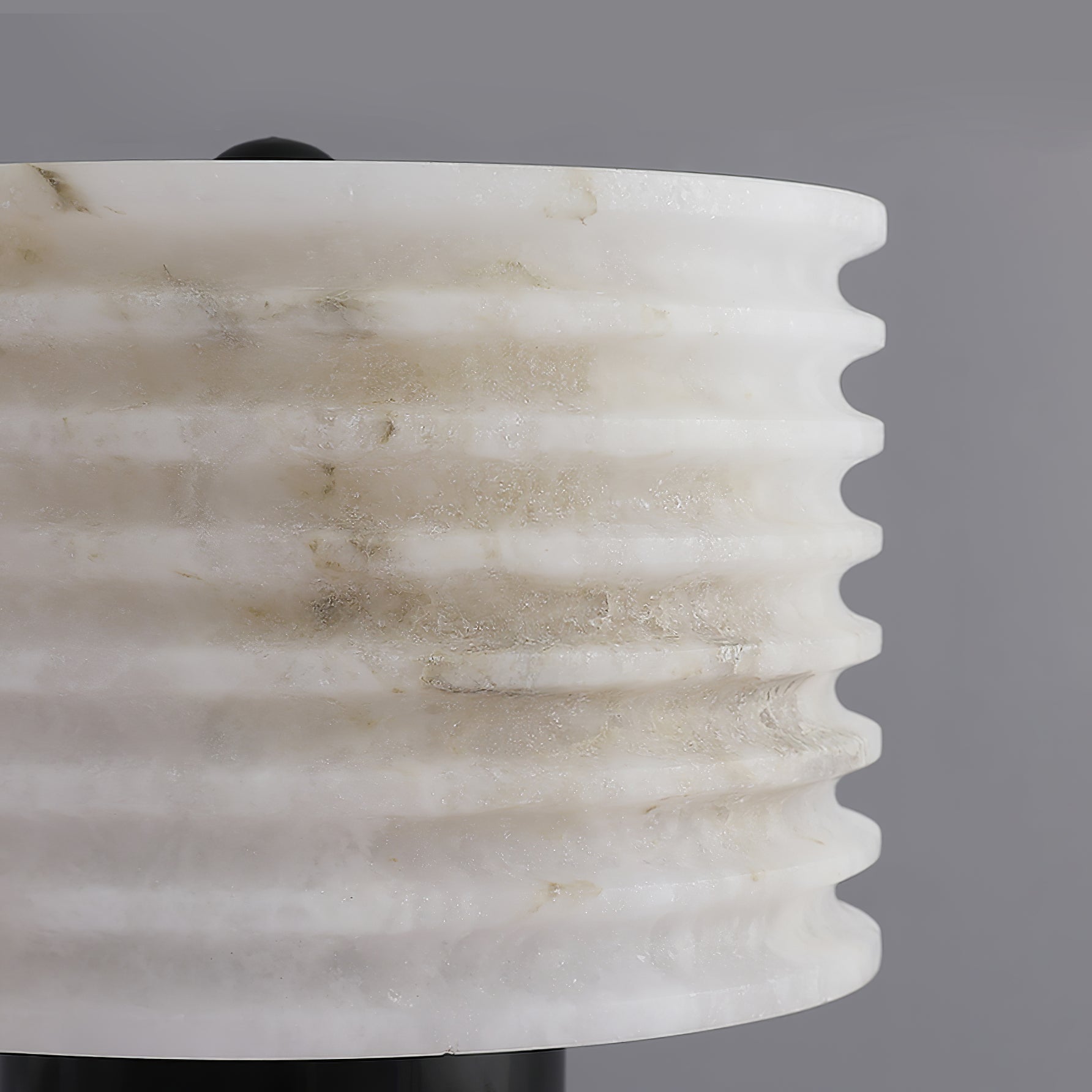 Elmarir Ribbed Alabaster Table Lamp - Blowlighting