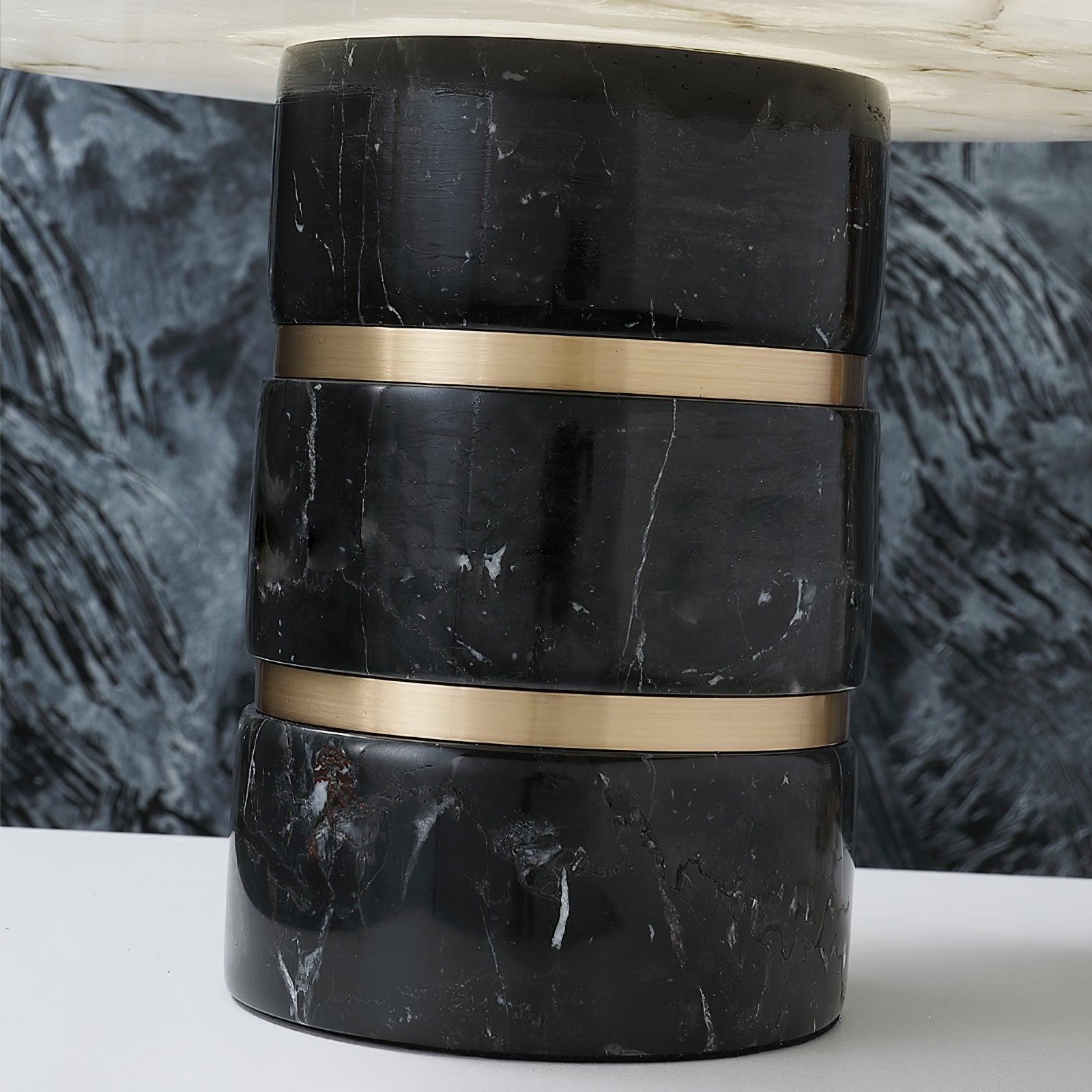 Elmarir Ribbed Alabaster Table Lamp - Blowlighting