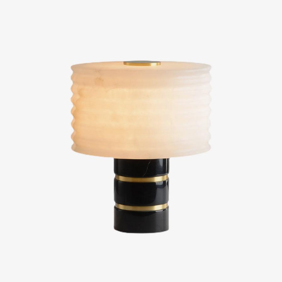 Elmarir Ribbed Alabaster Table Lamp - Blowlighting