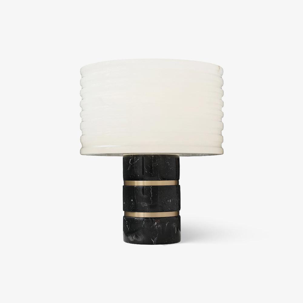 Elmarir Ribbed Alabaster Table Lamp - Blowlighting