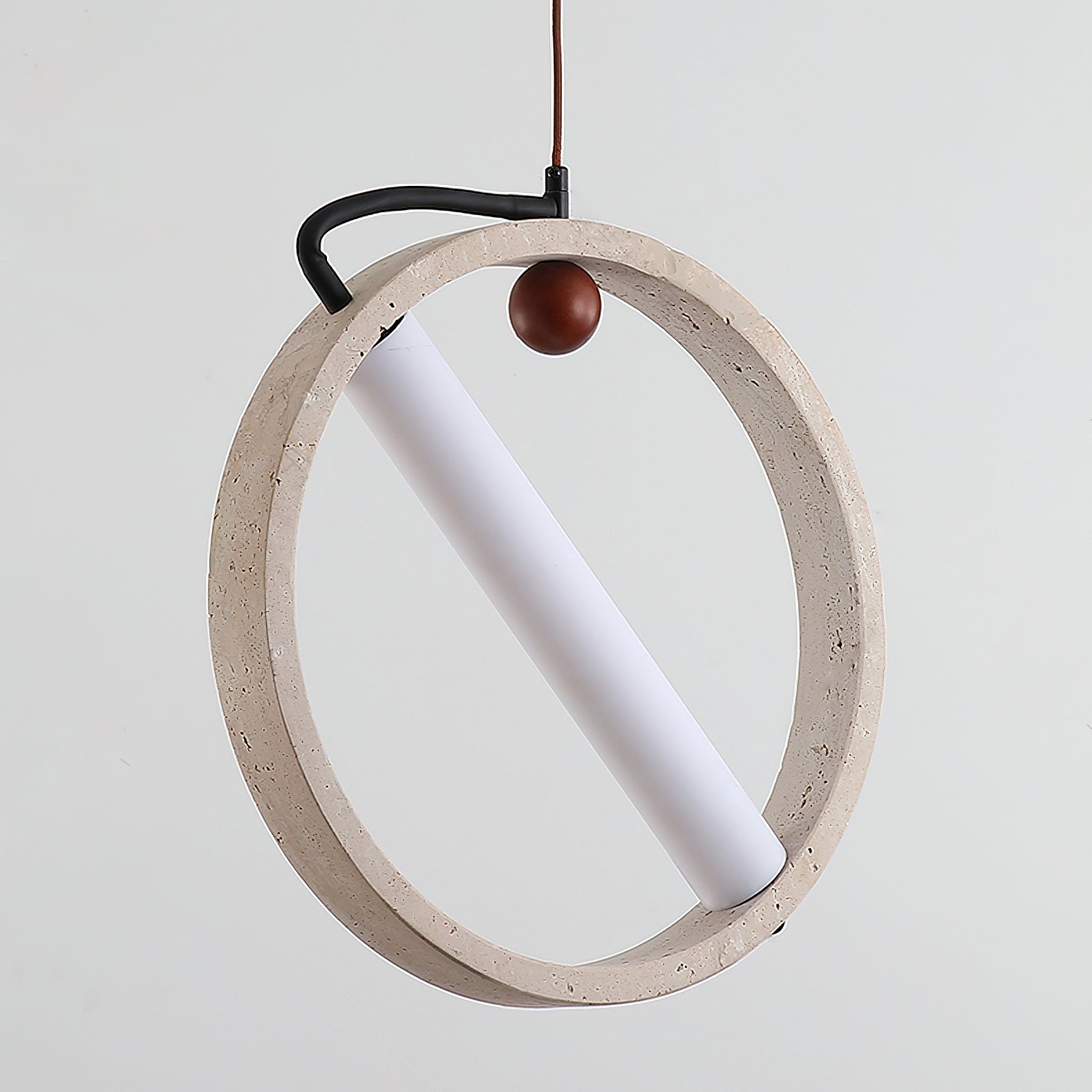 Orvion Scandinavian Yellow Travertine Pendant Light