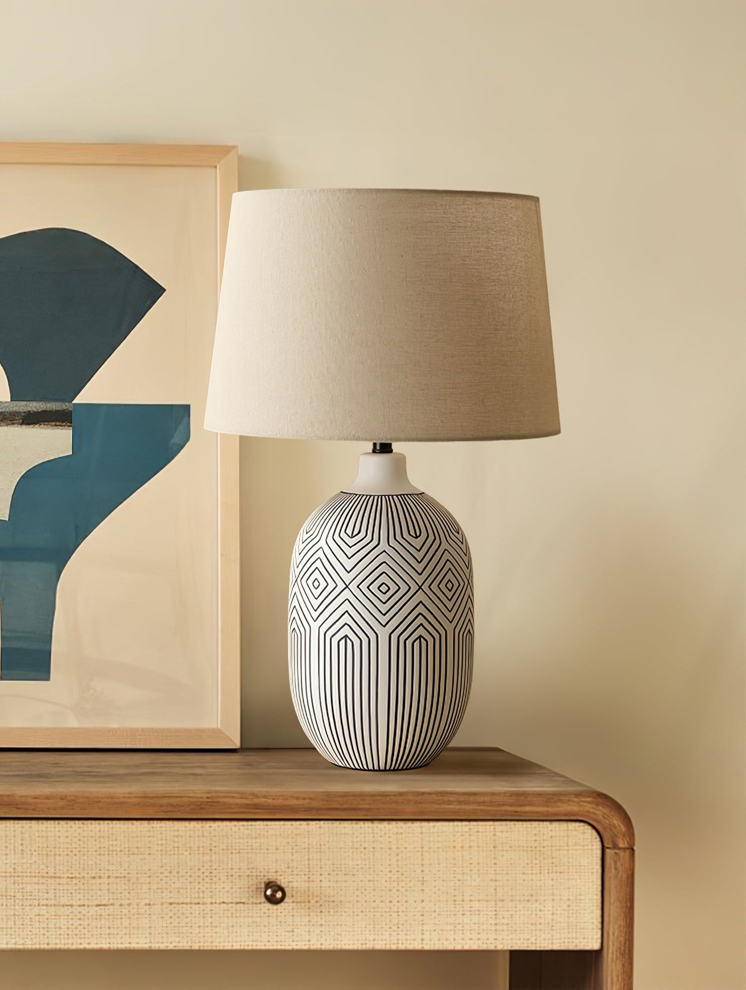 Oryza Geometric Table Lamp - Blowlighting