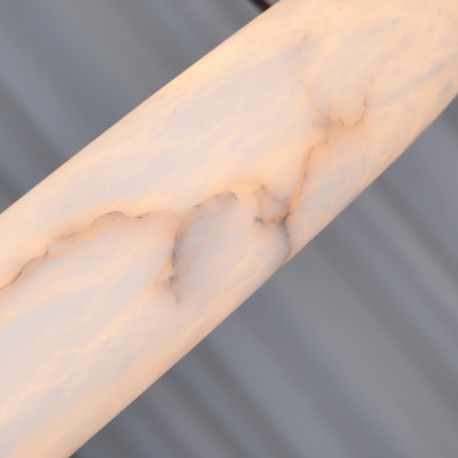 Luste Alabaster Chandeliers Ring Leather Strap Version B - Blowlighting