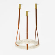 Luste Alabaster Chandeliers Ring Leather Strap Version B - Blowlighting