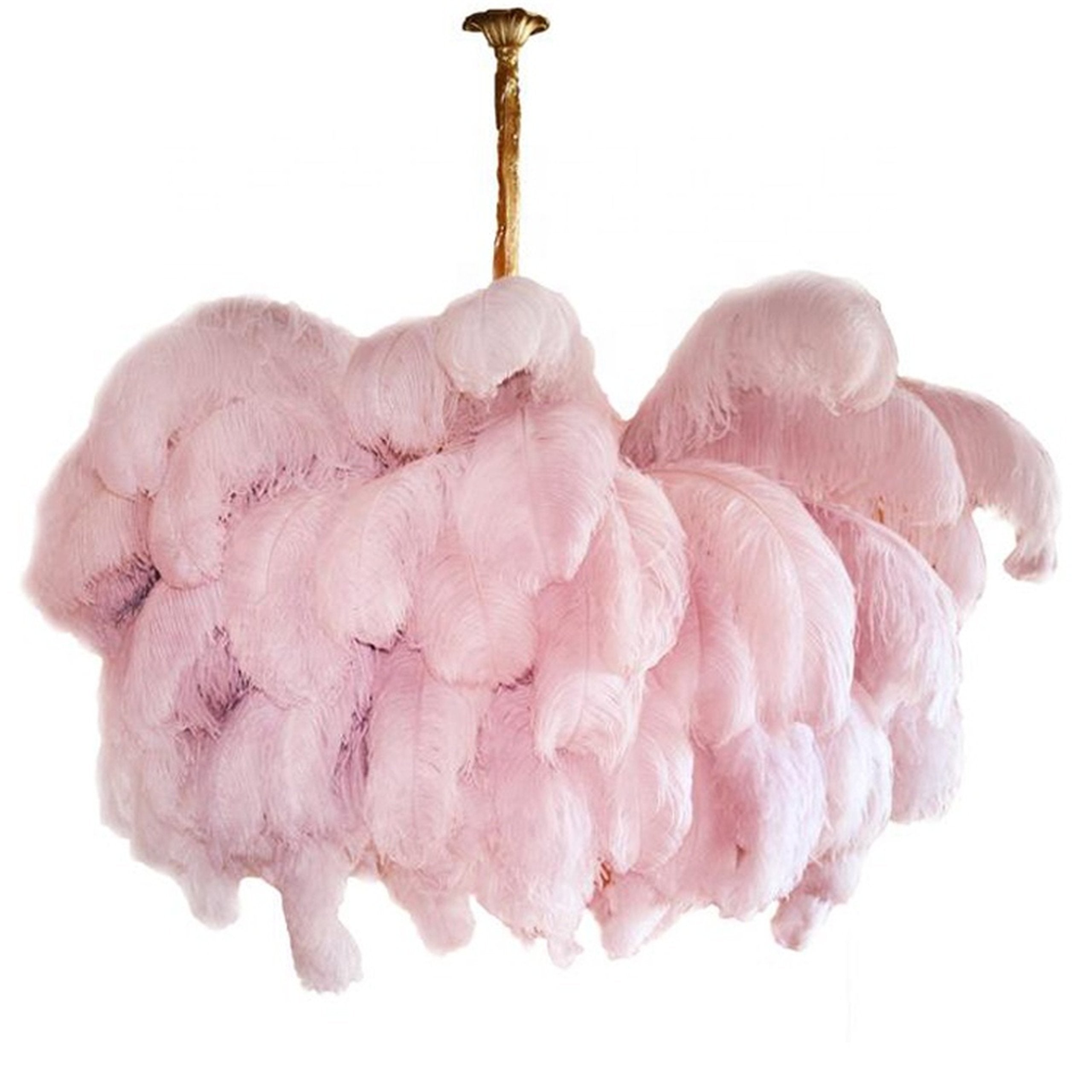 Ostrich Feather Chandelier - Blowlighting