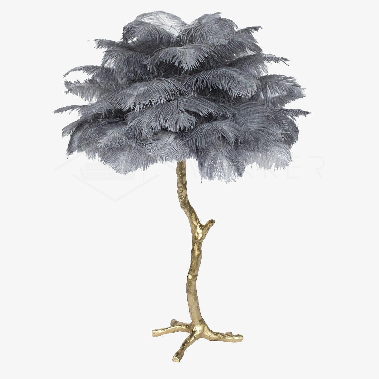 Ostrich Feather Table Lamp - Blowlighting