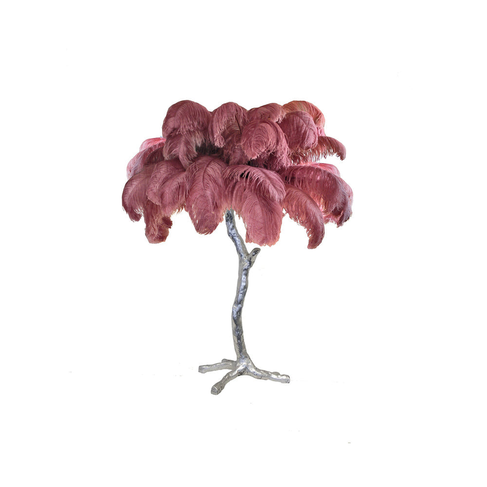 Ostrich Feather Table Lamp - Blowlighting
