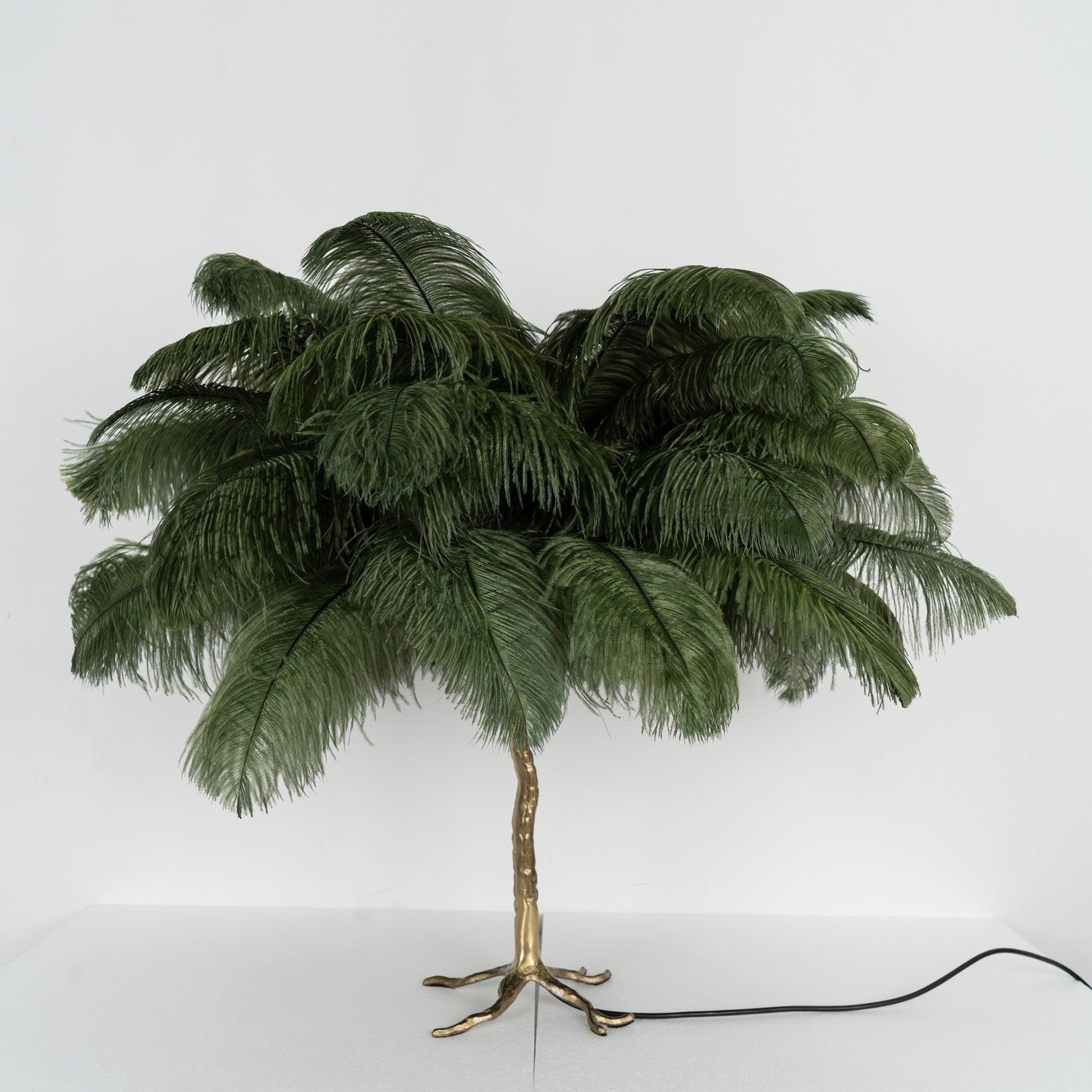 Ostrich Feather Table Lamp - Blowlighting