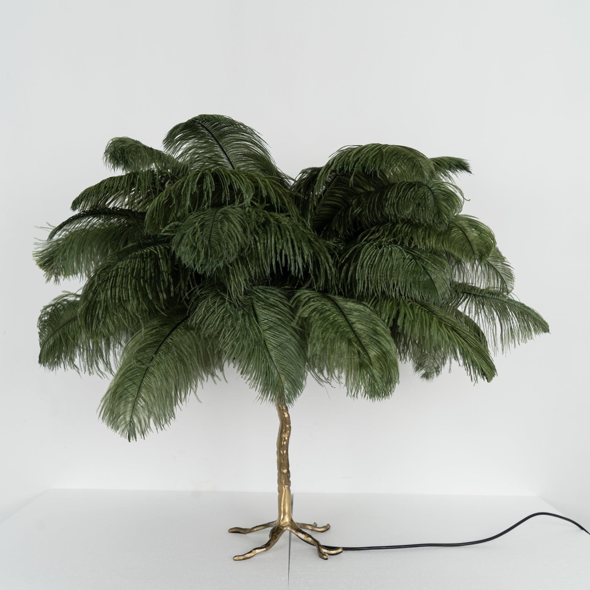 Ostrich Feather Table Lamp - Blowlighting