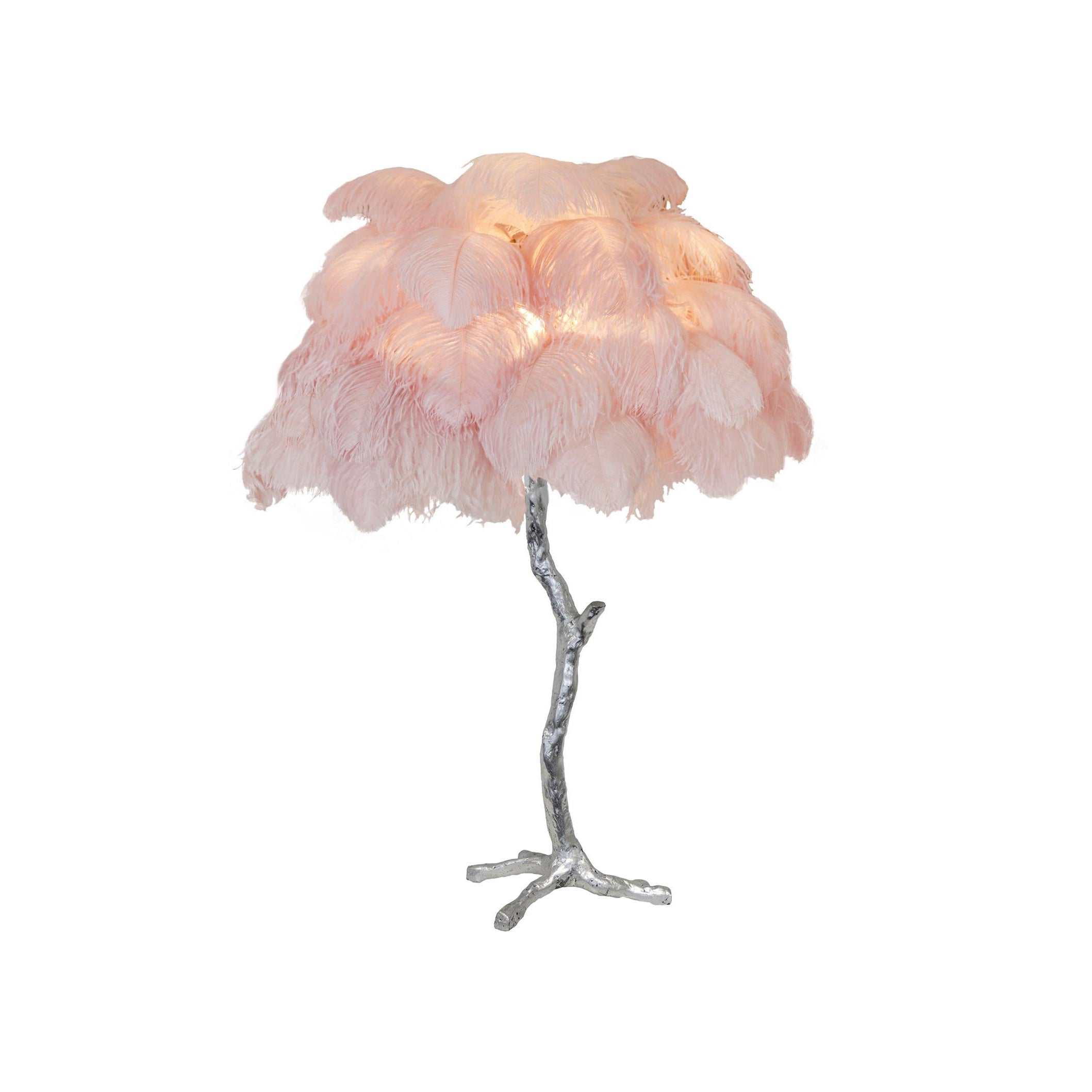 Ostrich Feather Table Lamp - Blowlighting