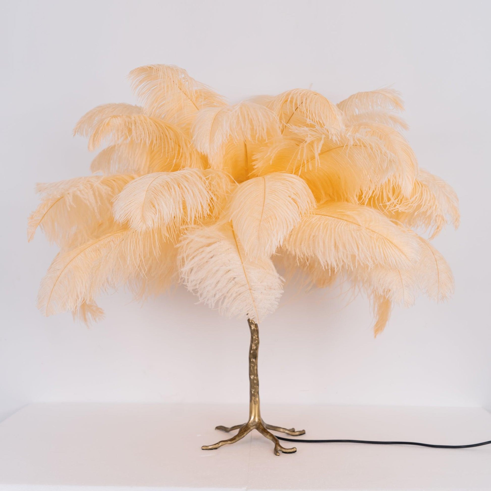 Ostrich Feather Table Lamp - Blowlighting