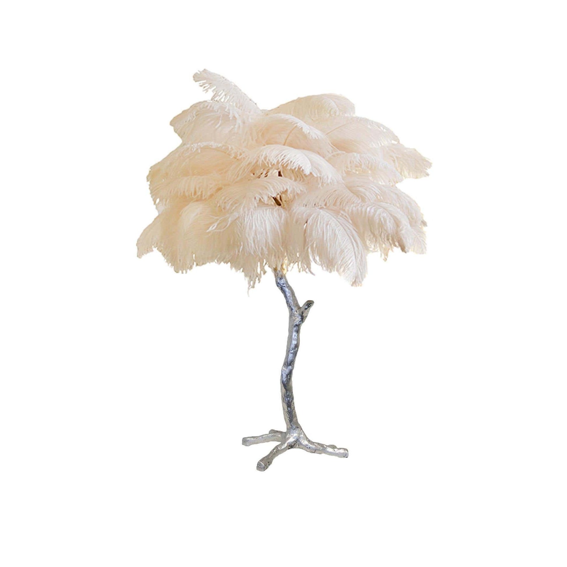 Ostrich Feather Table Lamp - Blowlighting