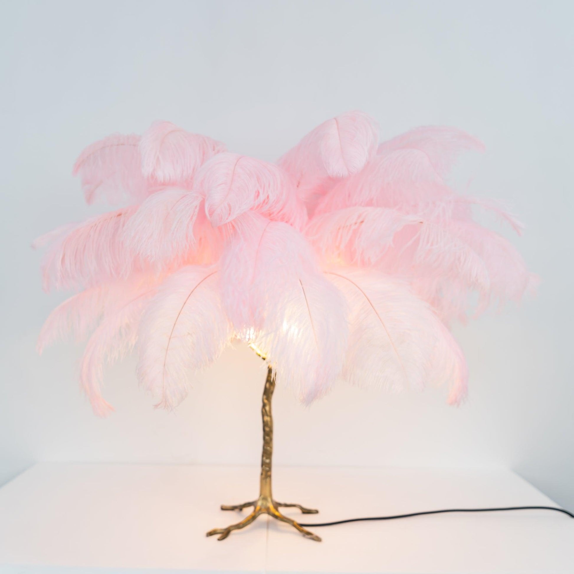 Ostrich Feather Table Lamp - Blowlighting