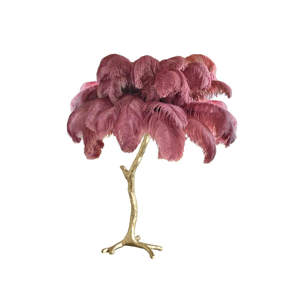 Ostrich Feather Table Lamp - Blowlighting