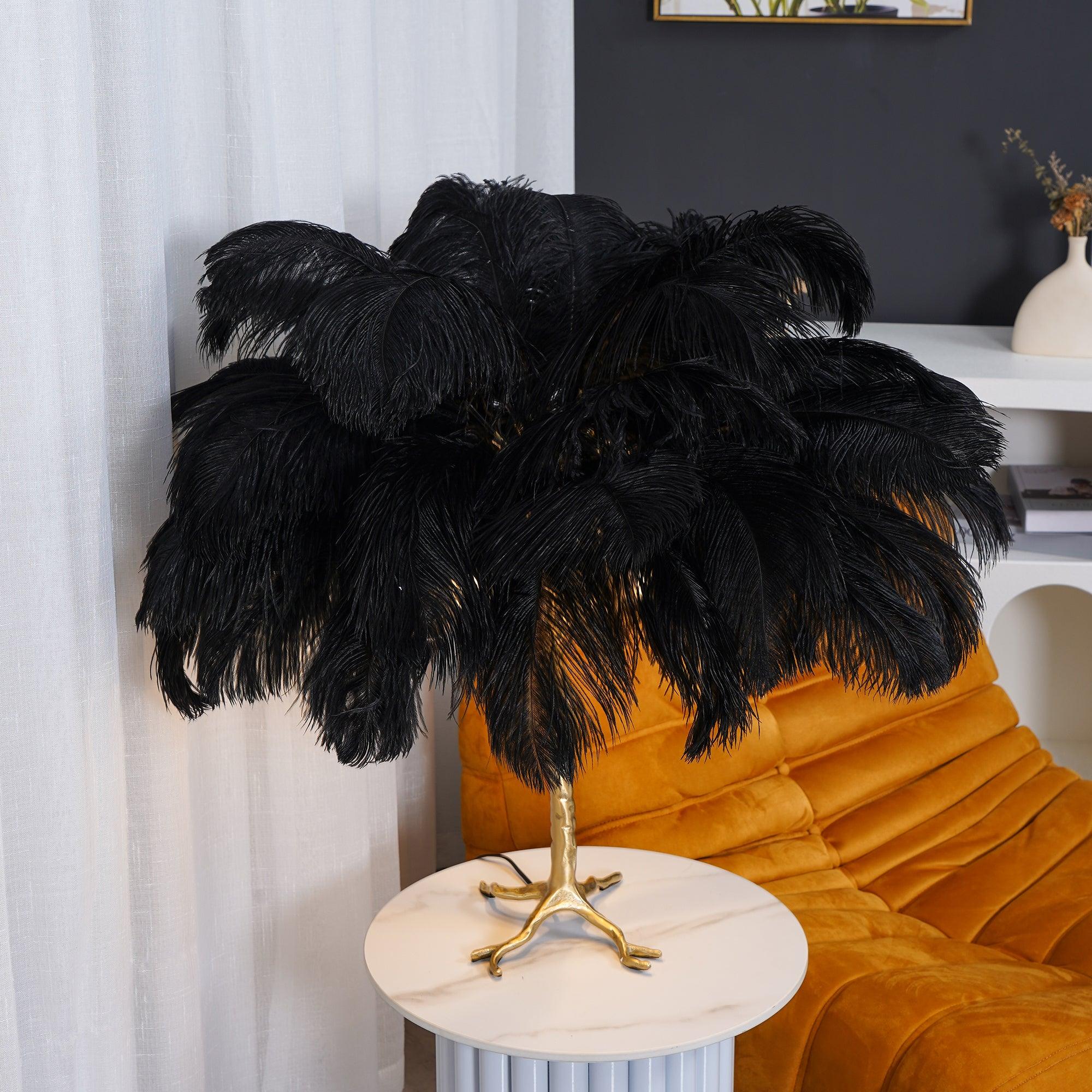 Ostrich Feather Table Lamp - Blowlighting
