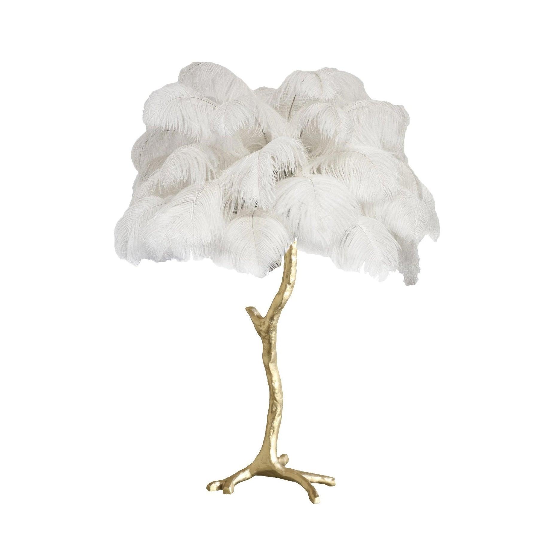 Ostrich Feather Table Lamp - Blowlighting