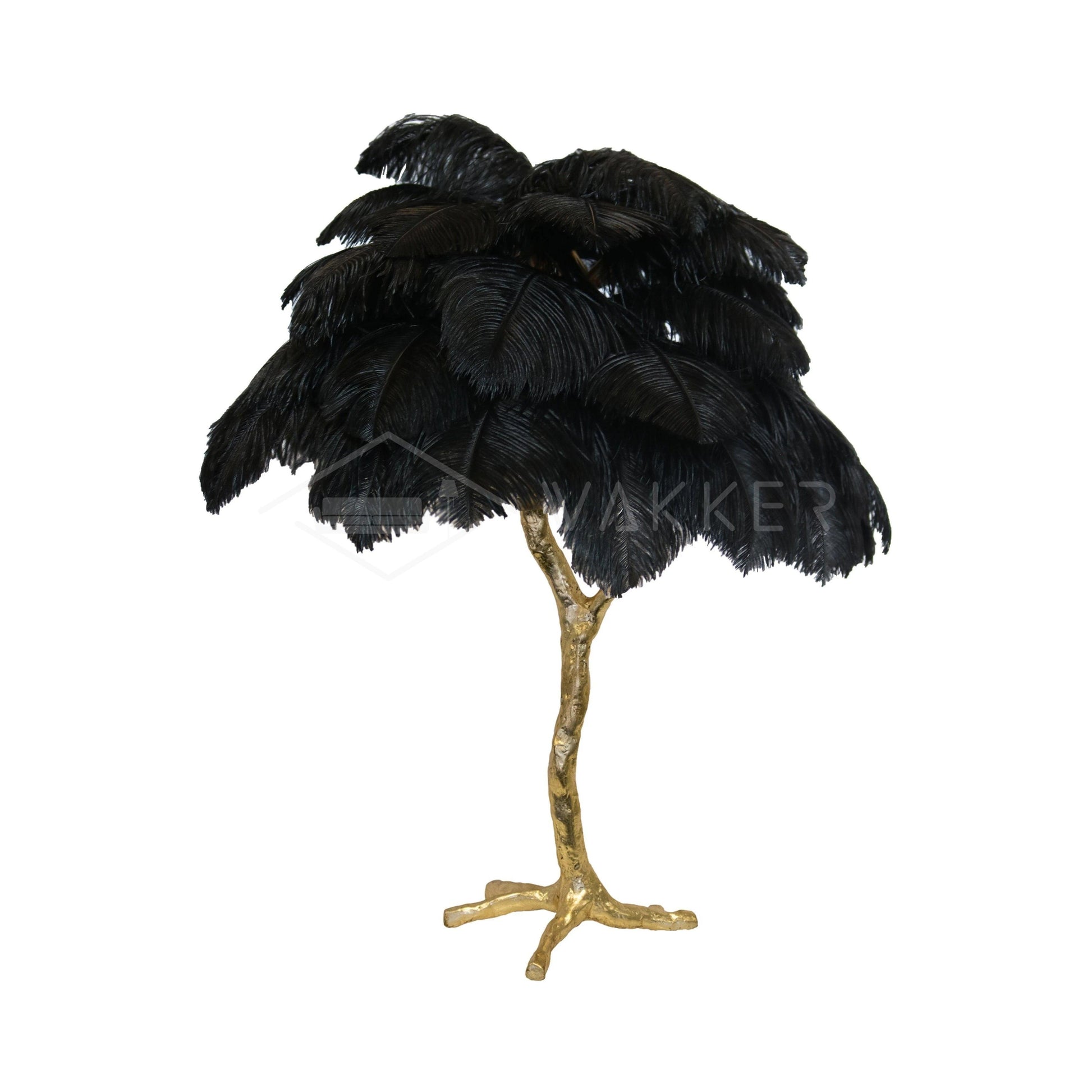 Ostrich Feather Table Lamp - Blowlighting
