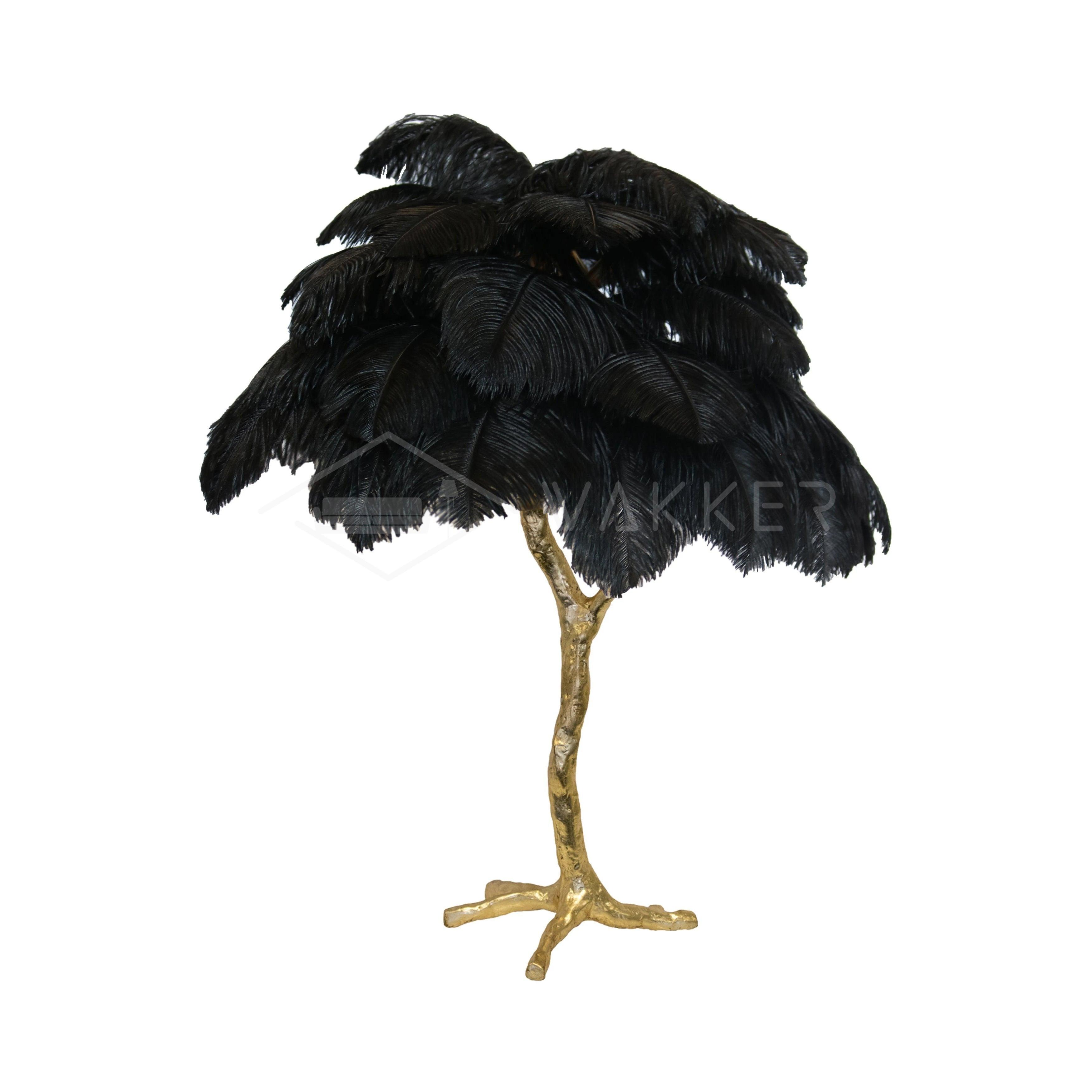 Ostrich Feather Table Lamp - Blowlighting