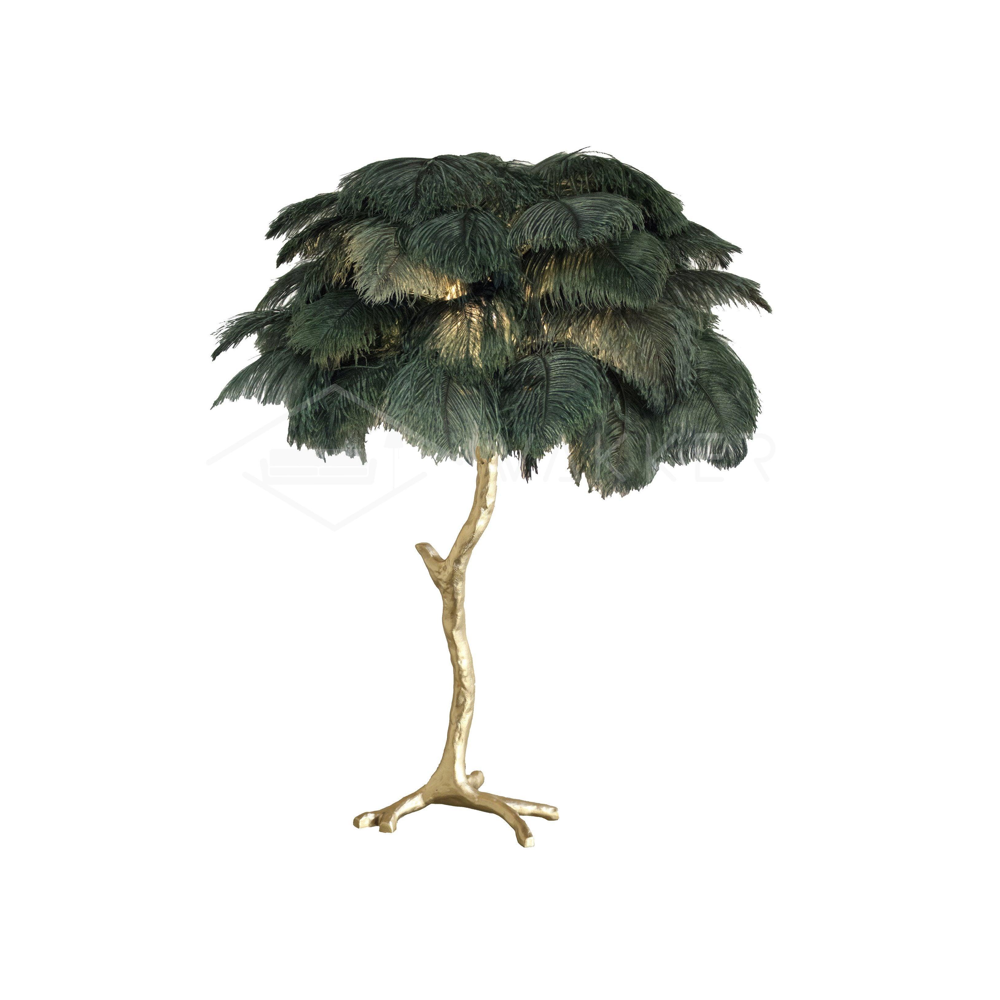 Ostrich Feather Table Lamp - Blowlighting