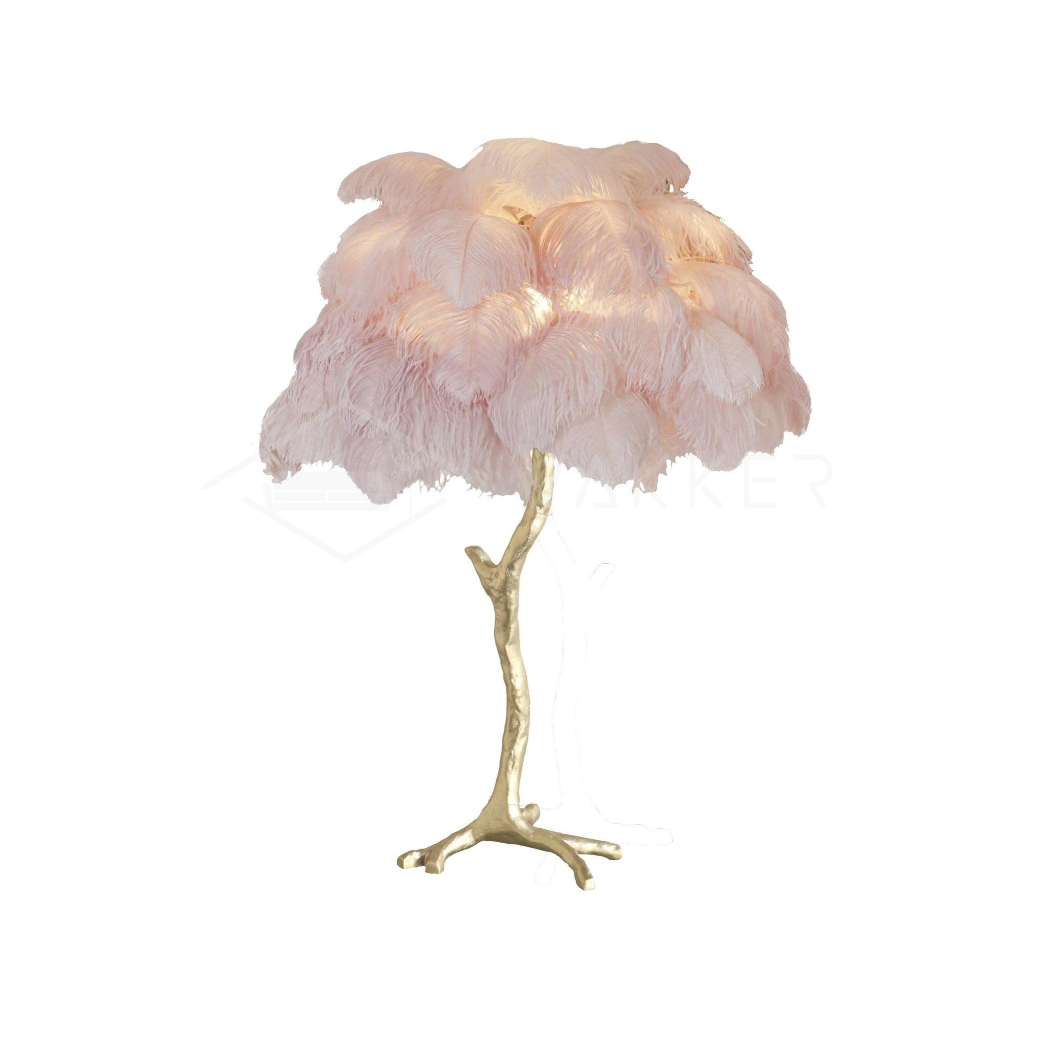 Ostrich Feather Table Lamp - Blowlighting