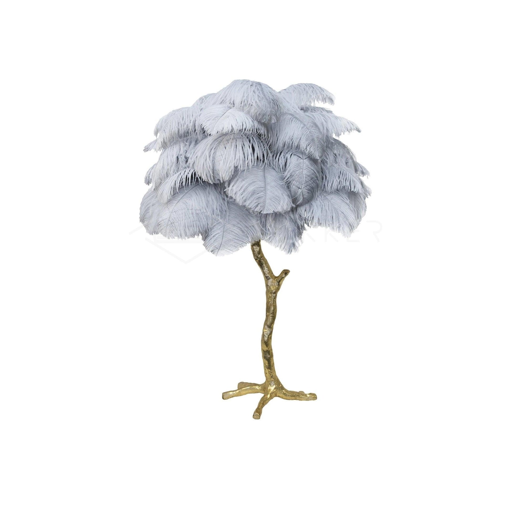 Ostrich Feather Table Lamp - Blowlighting