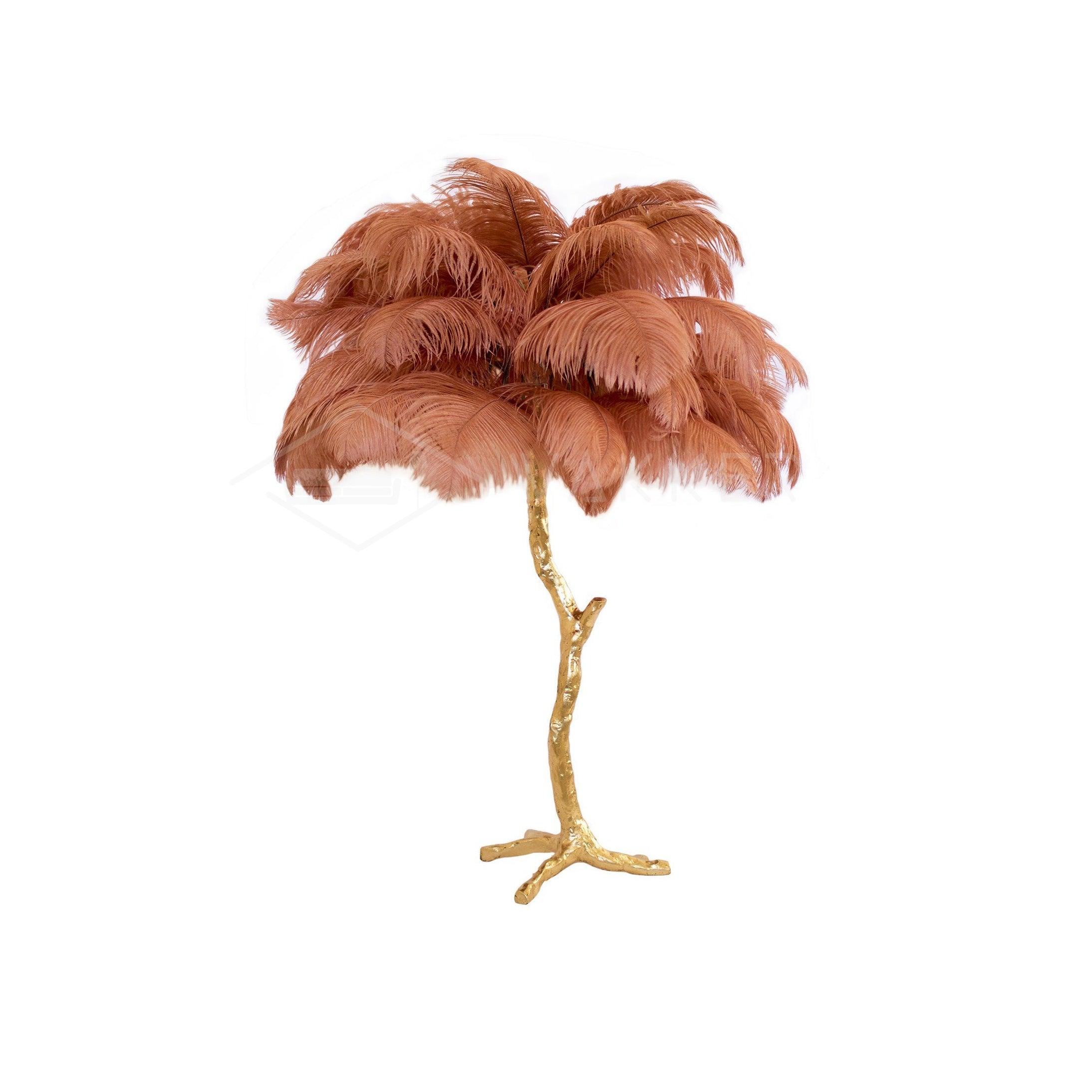 Ostrich Feather Table Lamp - Blowlighting