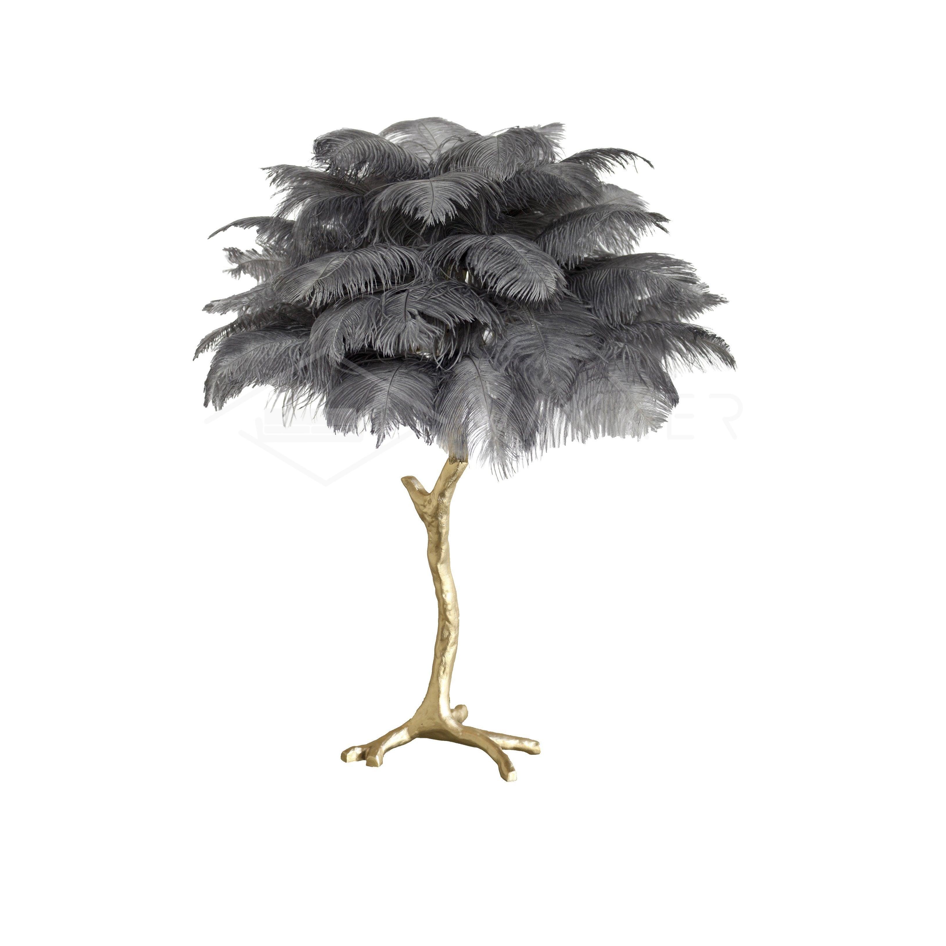 Ostrich Feather Table Lamp - Blowlighting