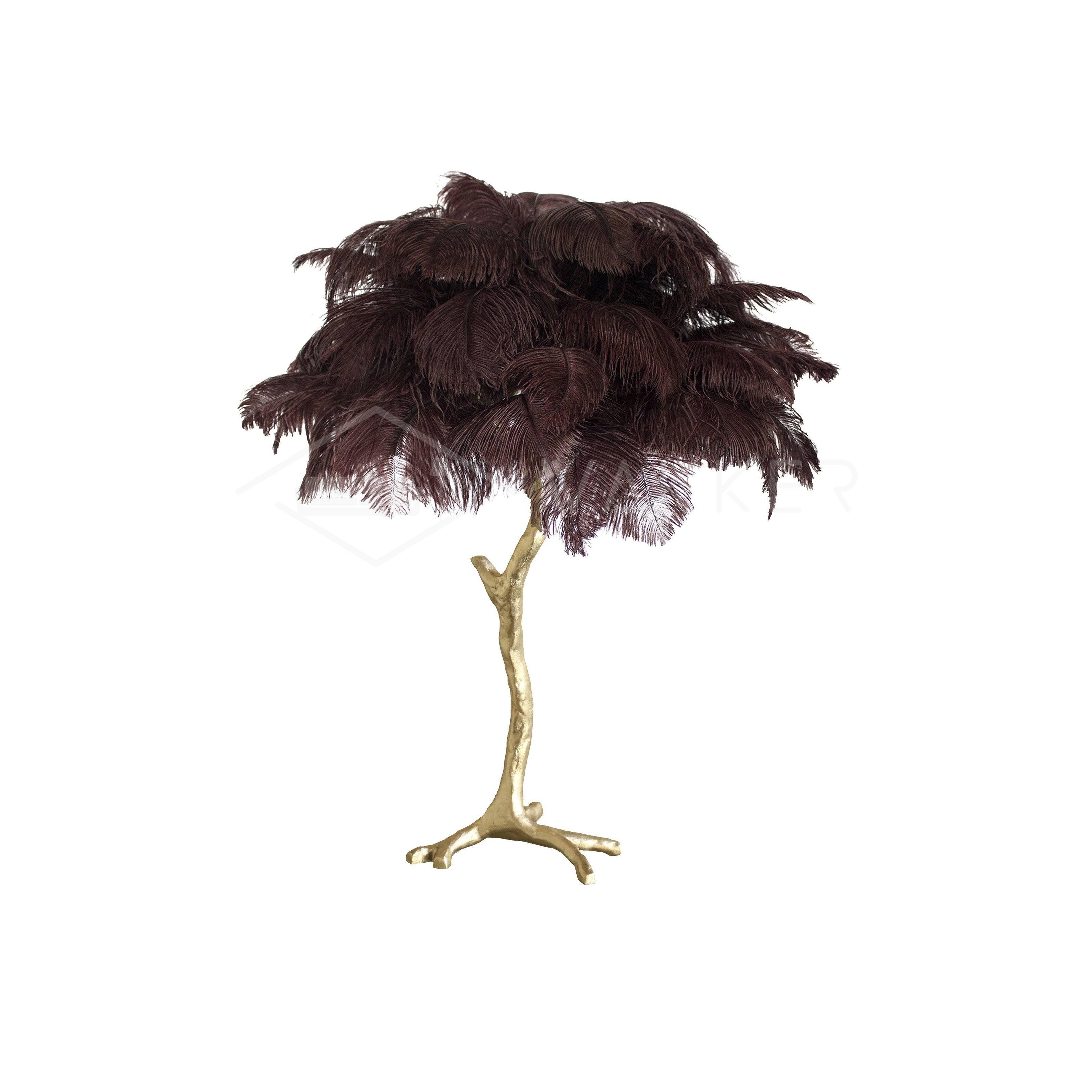 Ostrich Feather Table Lamp - Blowlighting