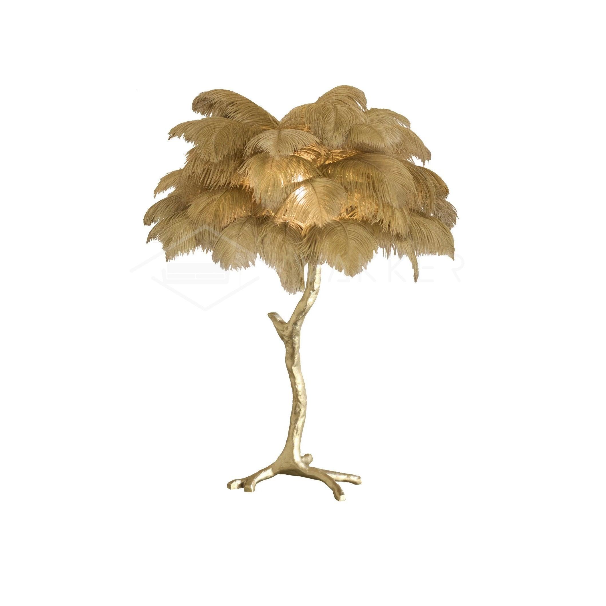 Ostrich Feather Table Lamp - Blowlighting