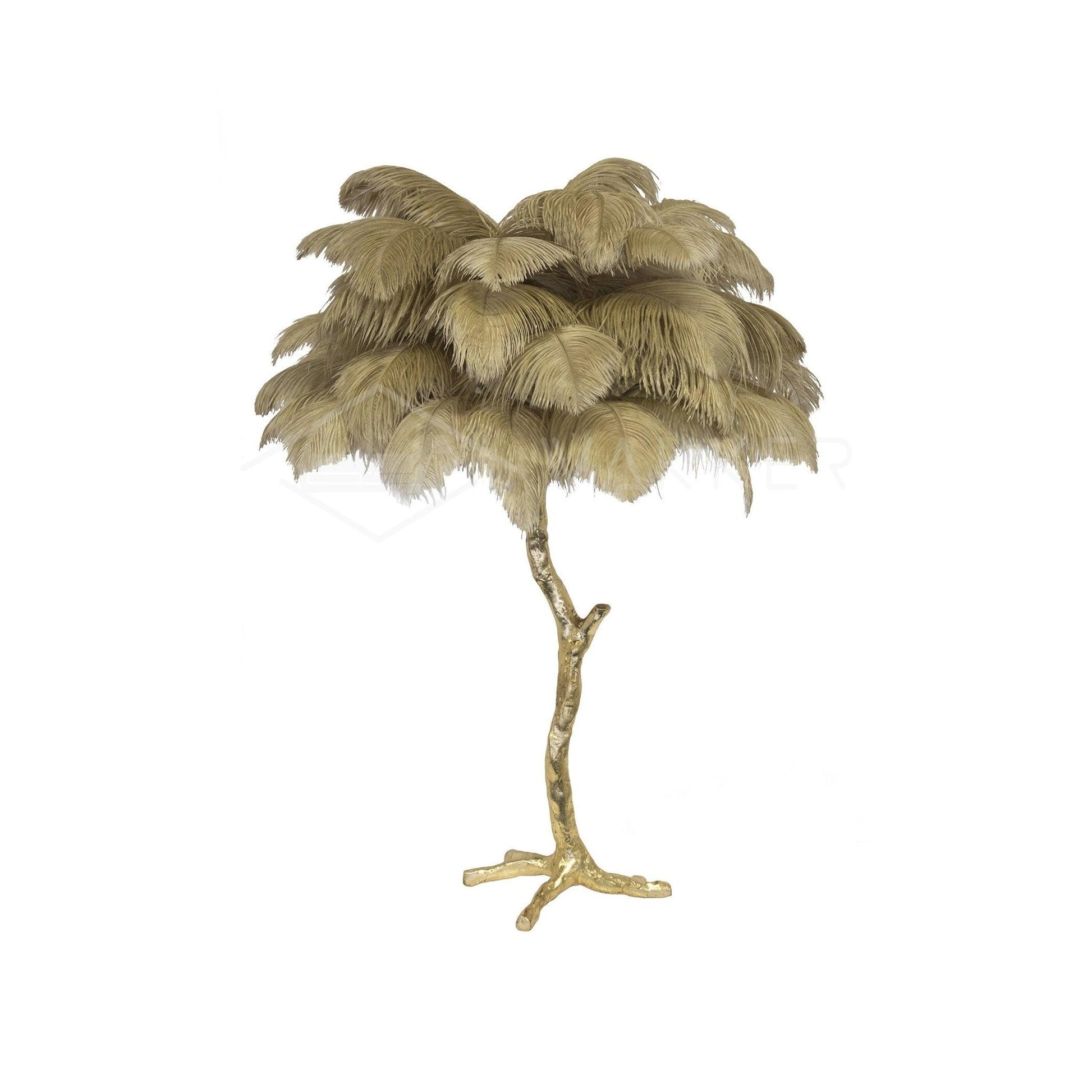 Ostrich Feather Table Lamp - Blowlighting