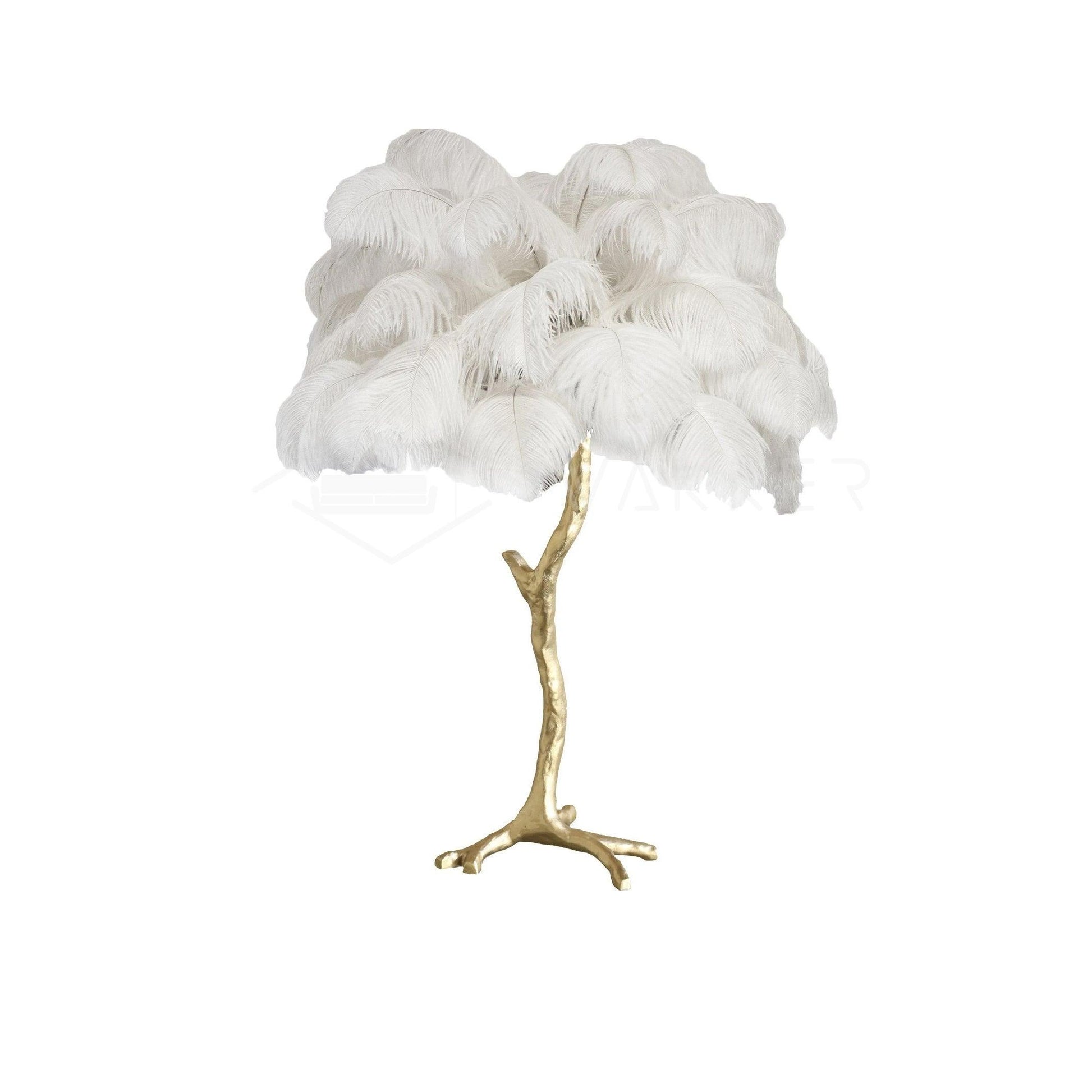 Ostrich Feather Table Lamp - Blowlighting
