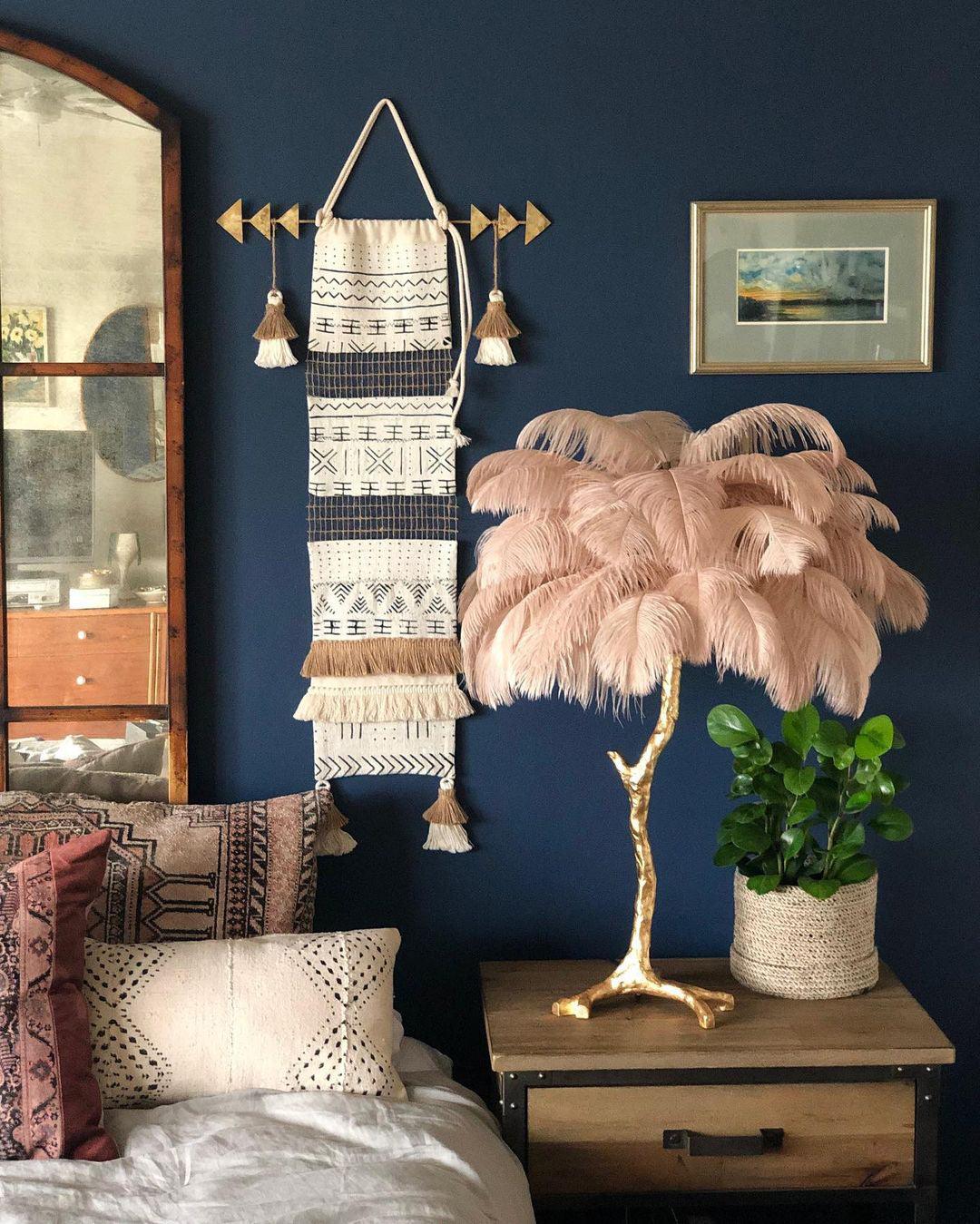 Ostrich Feather Table Lamp - Blowlighting