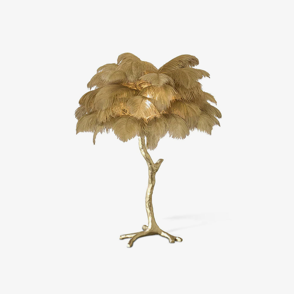 Ostrich Feather Table Lamp - Blowlighting