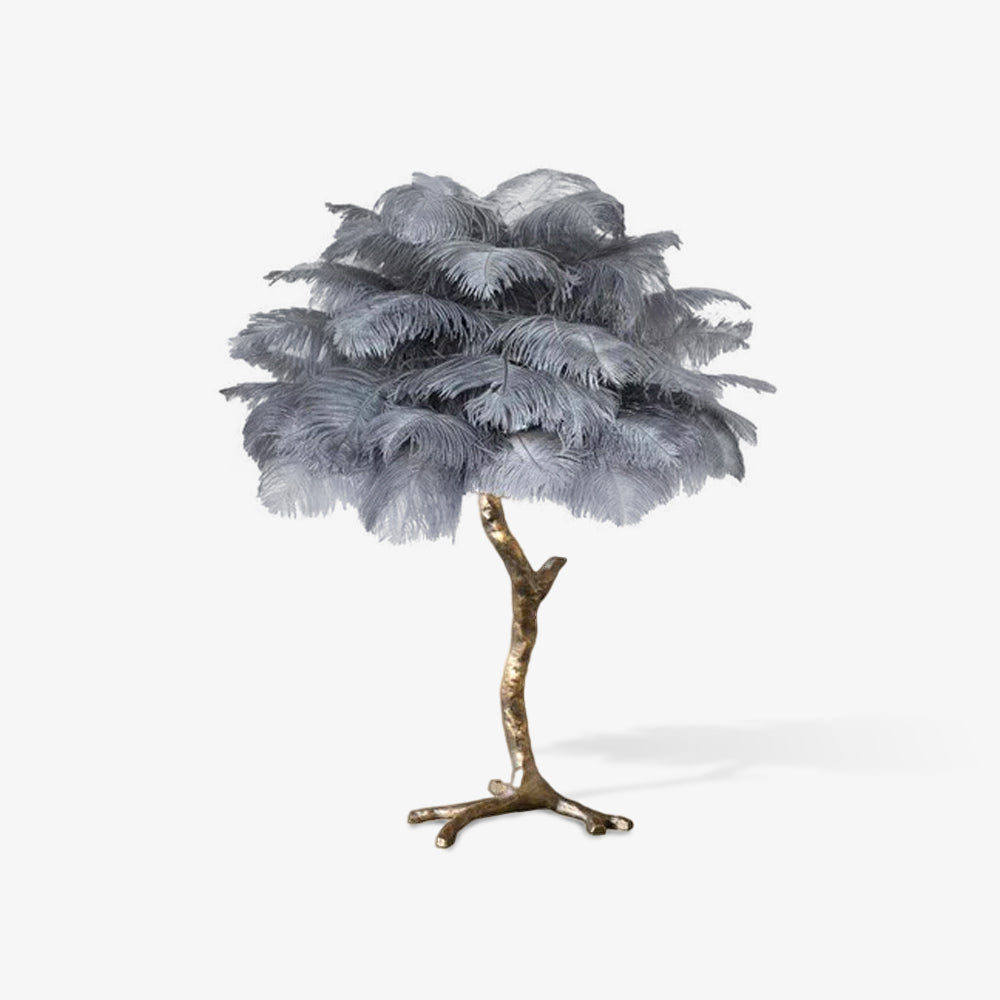 Ostrich Feather Table Lamp - Blowlighting