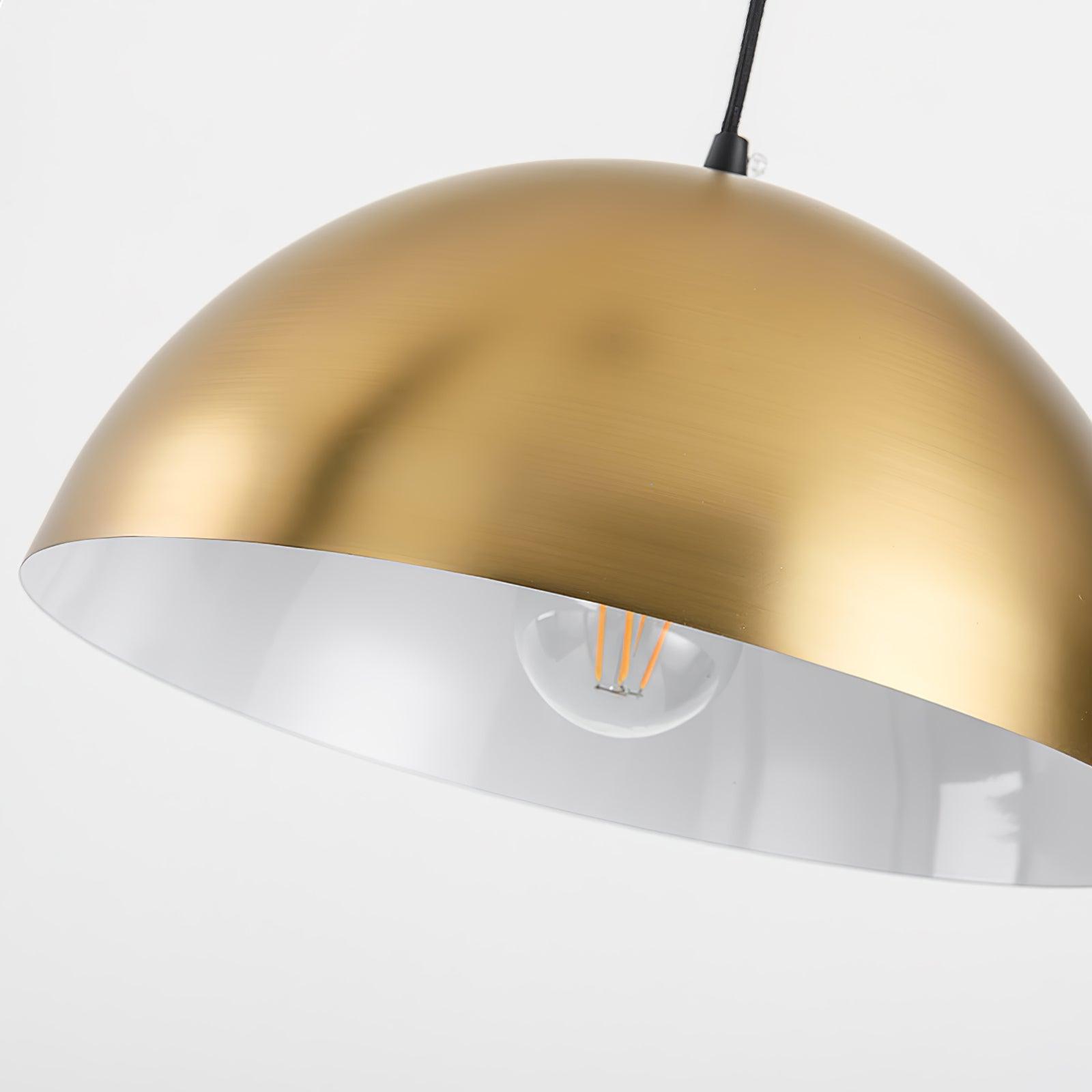 Lumirette Brass Arc Floor Lamp - Blowlighting