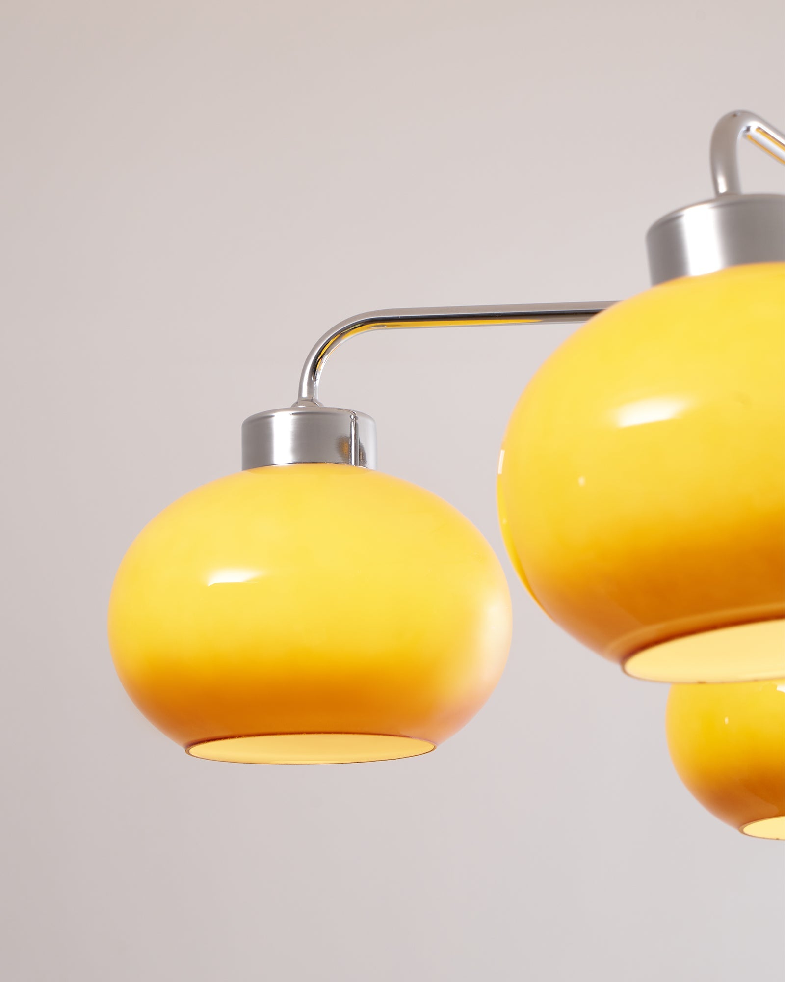 Oval Persimmon Chandelier - Blowlighting