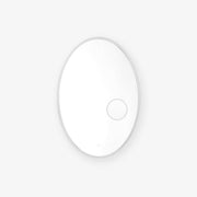 Ovariel Oval Mirror Metal Plastic Wall Light - Blowlighting