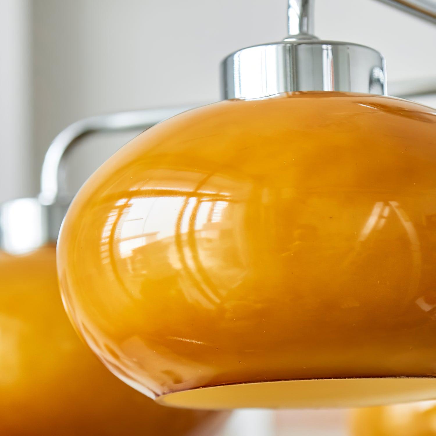 Oval Persimmon Chandelier - Blowlighting