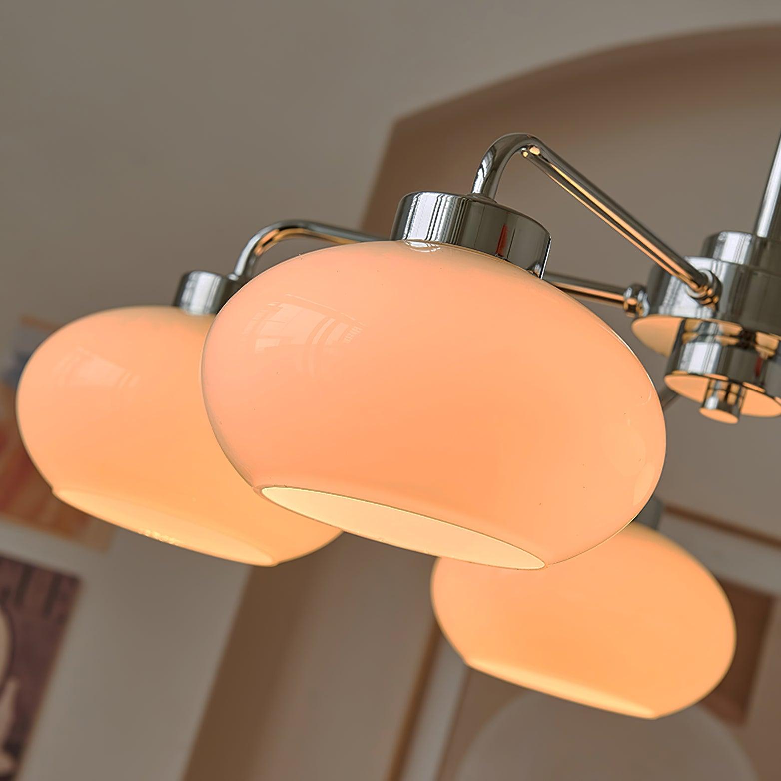 Oval Persimmon Chandelier - Blowlighting