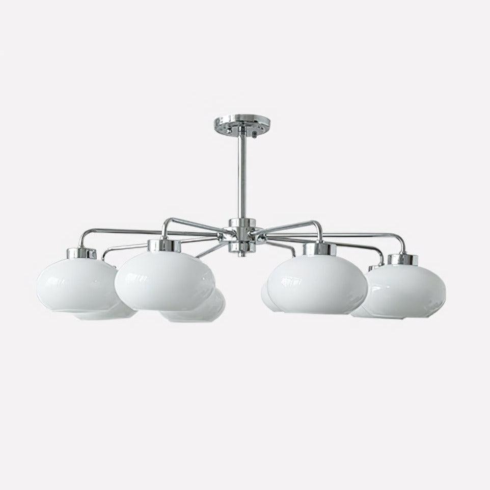 Oval Persimmon Chandelier - Blowlighting