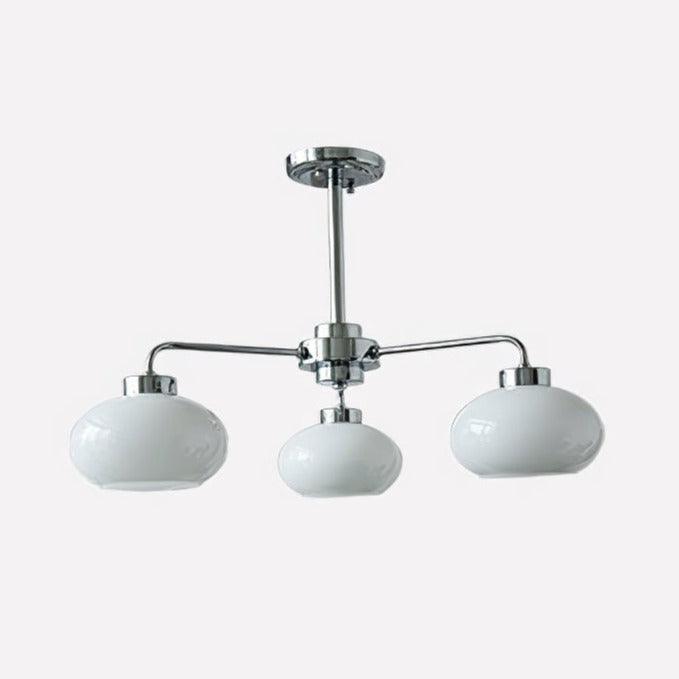 Oval Persimmon Chandelier - Blowlighting