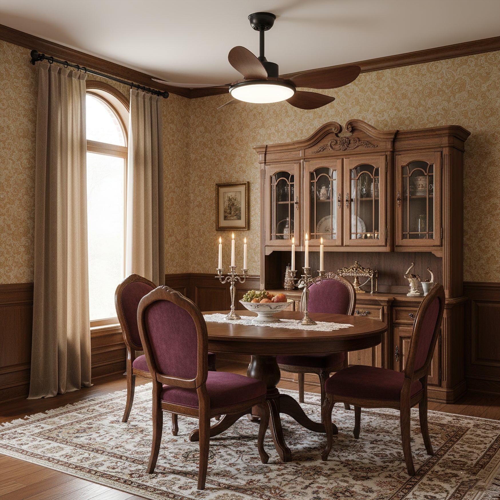 Ovlaim Modern ABS Ceiling Fan Light