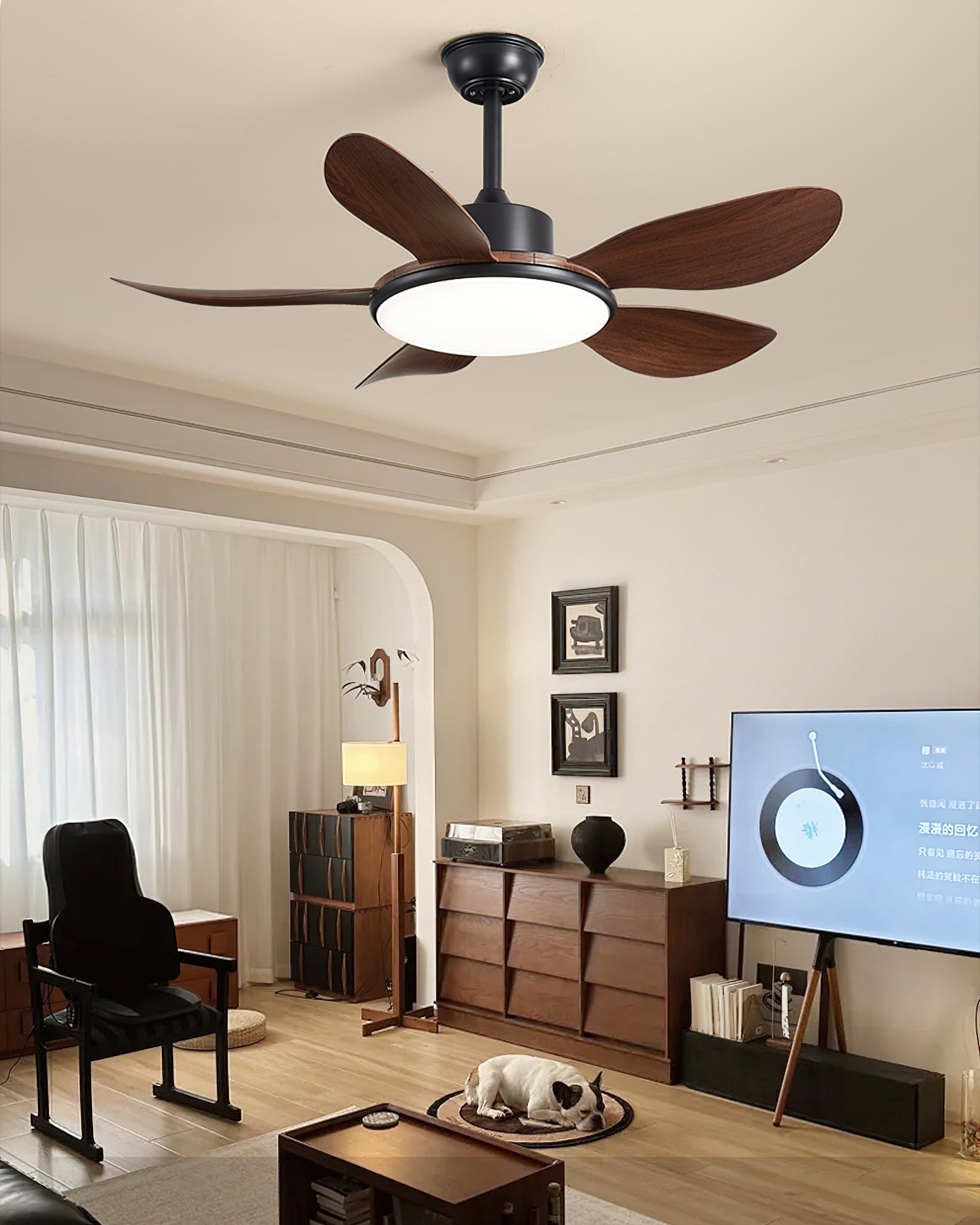 Ovlaim Modern ABS Ceiling Fan Light