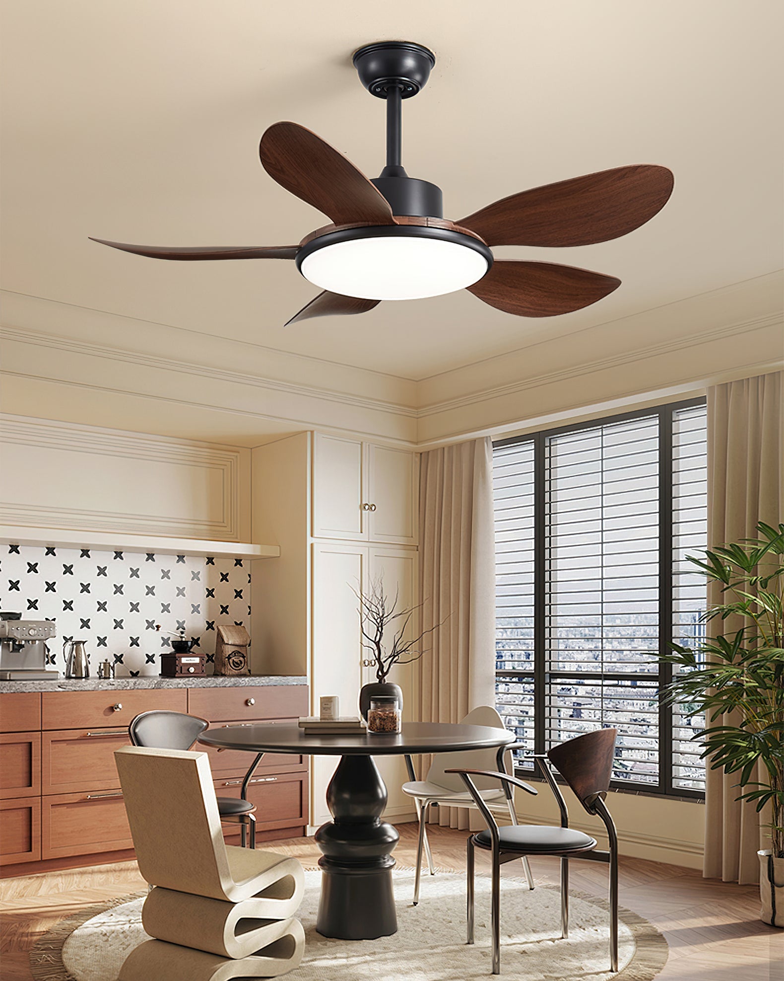 Ovlaim Modern ABS Ceiling Fan Light