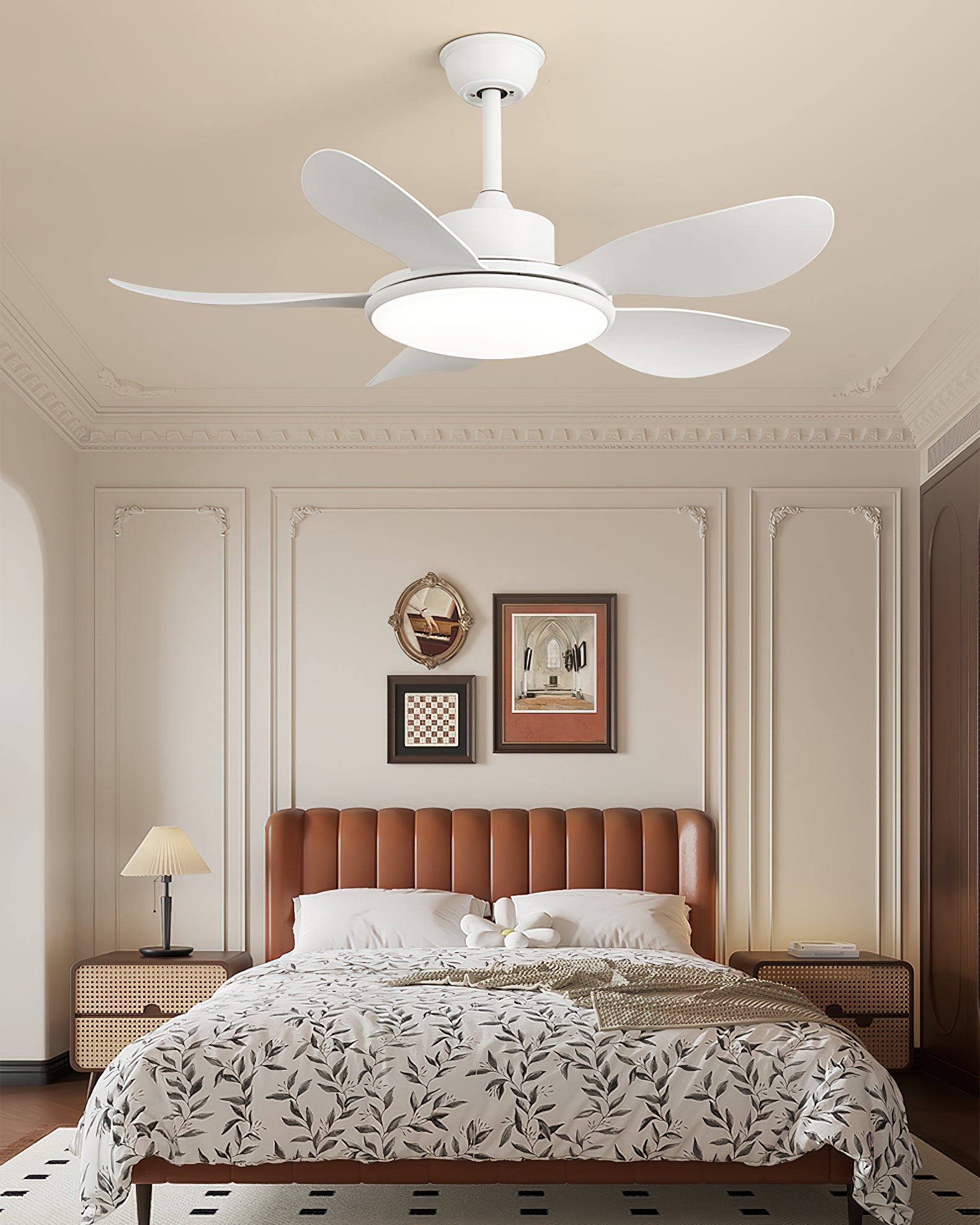 Ovlaim Modern ABS Ceiling Fan Light