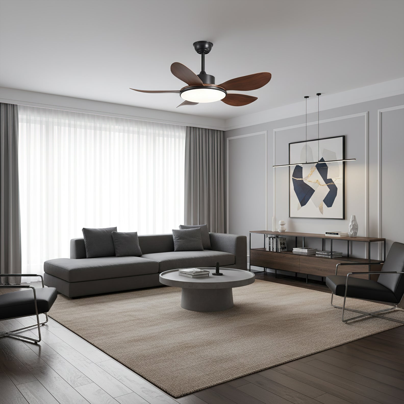 Ovlaim Modern ABS Ceiling Fan Light