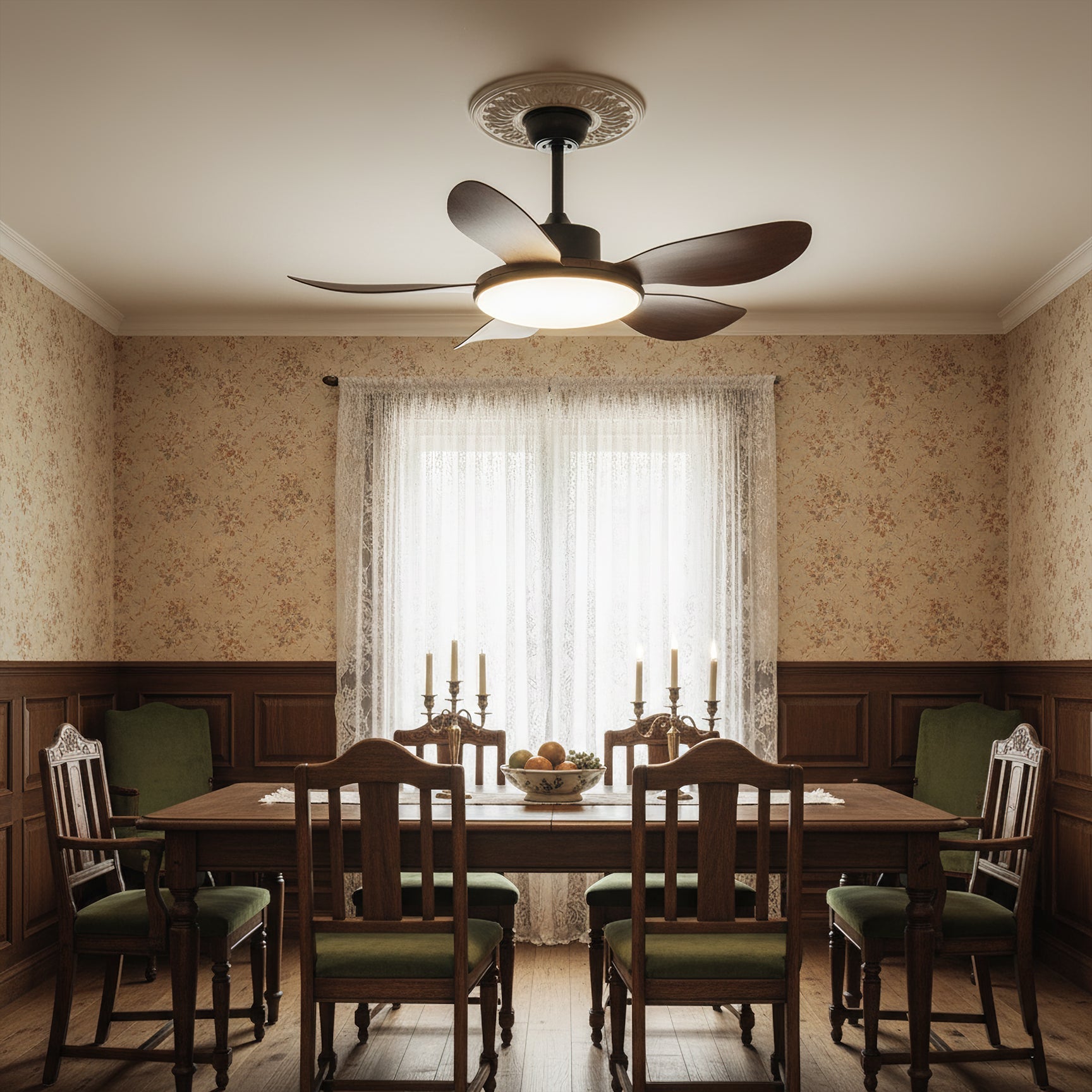 Ovlaim Modern ABS Ceiling Fan Light