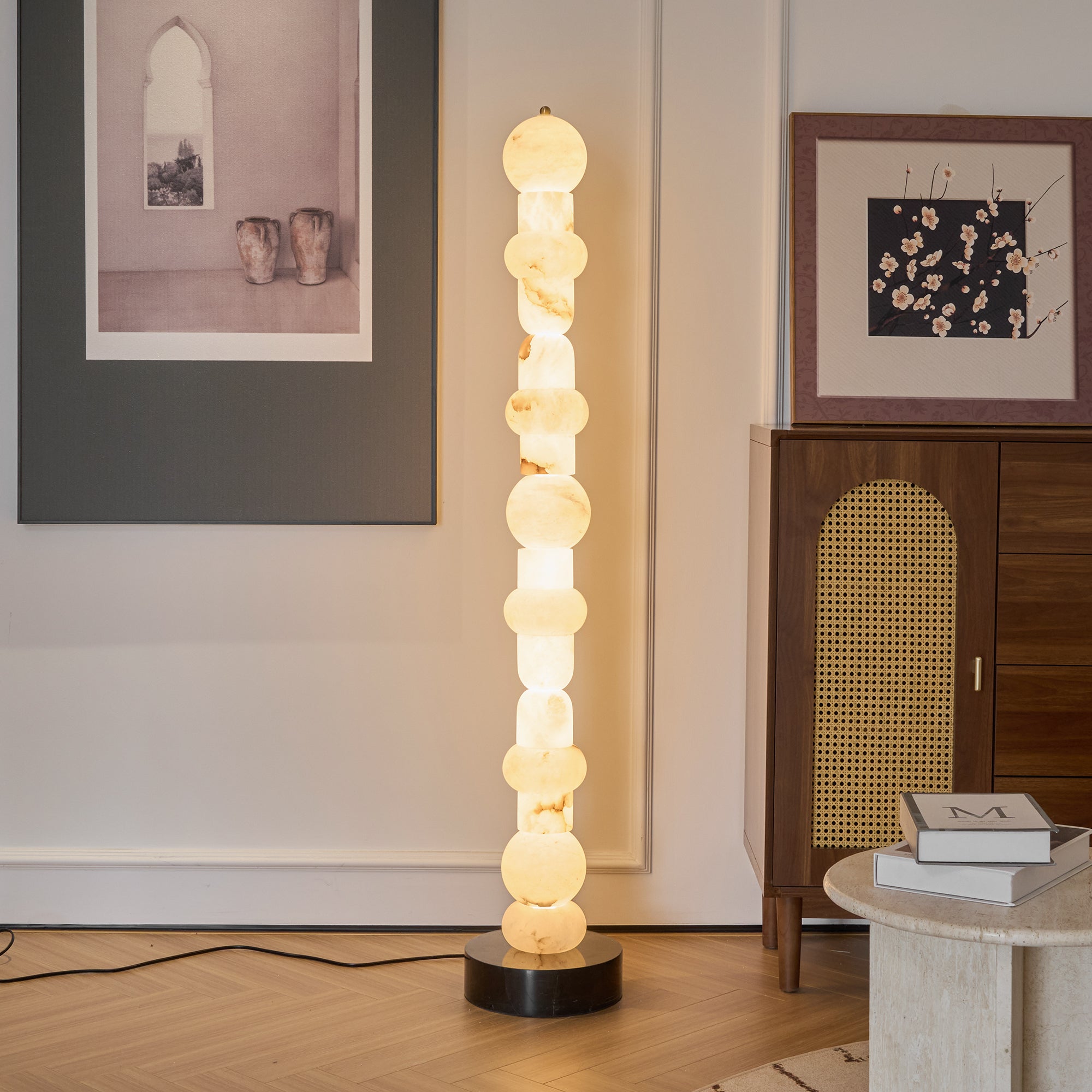 Cirinion Alabaster Floor Lamp - Blowlighting
